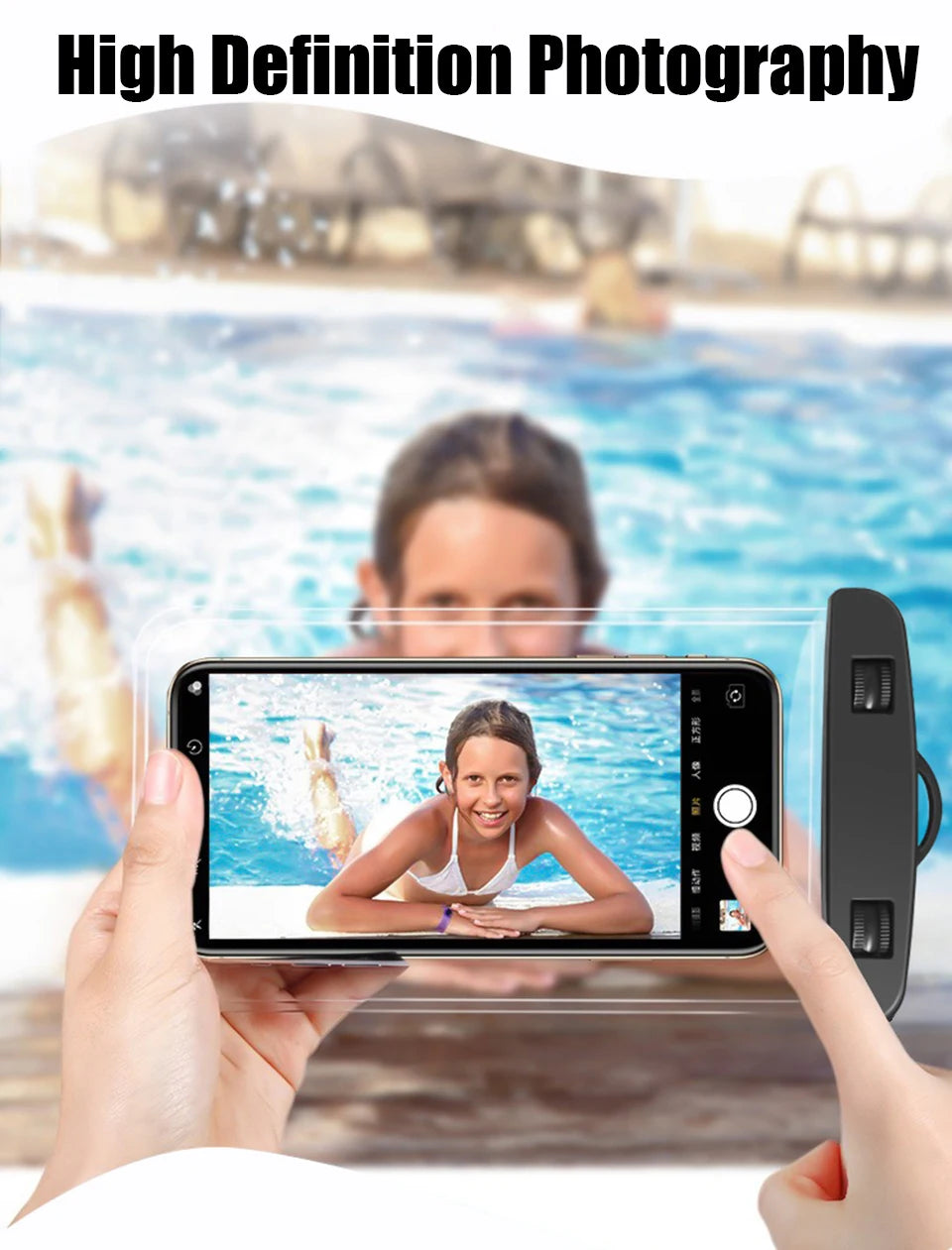 Waterproof Phone Pouch — IPX8 Universal Underwater Case with Lanyard
