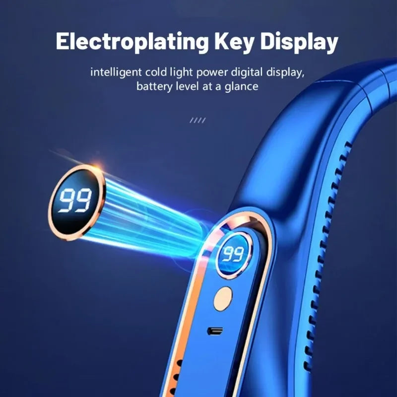 Wearable Neck Fan — 5-Speed Bladeless Hands-Free Cooling Fan