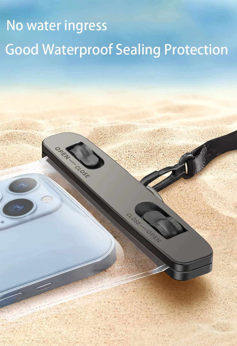 Waterproof Phone Pouch — IPX8 Universal Underwater Case with Lanyard