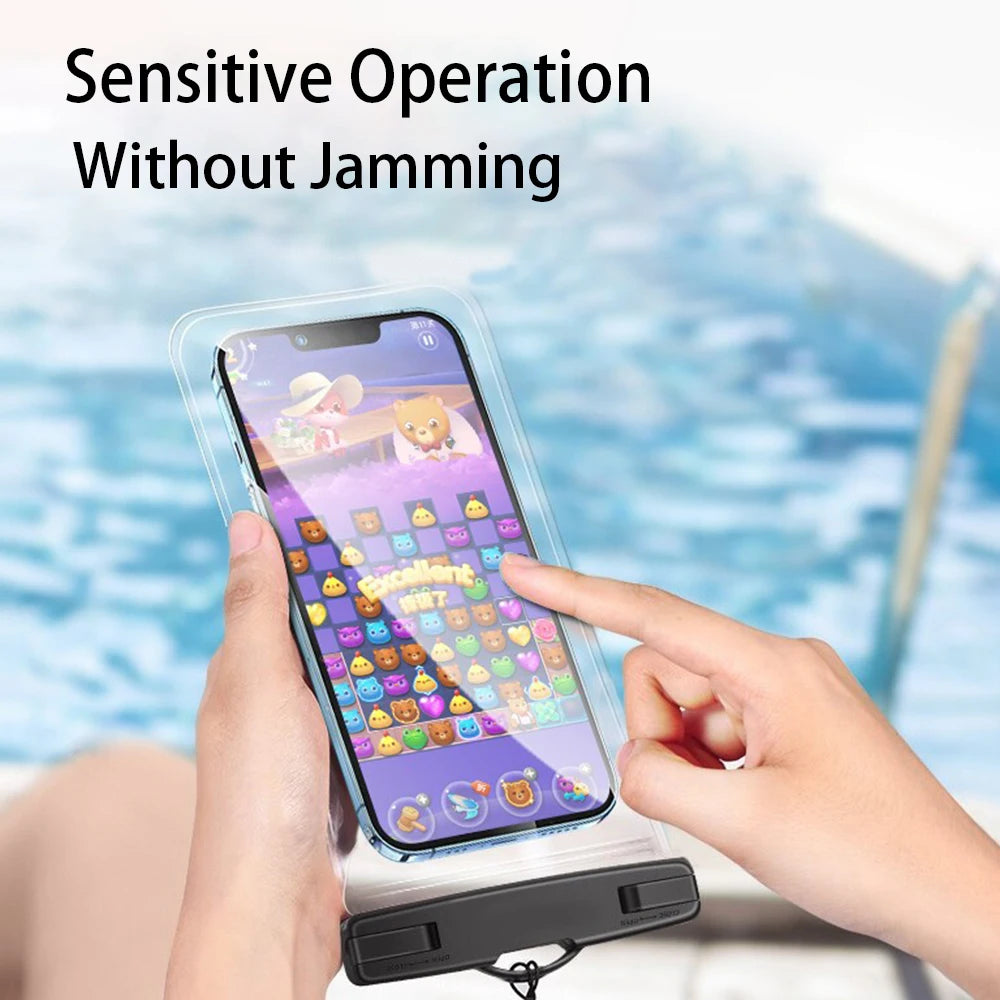 Waterproof Phone Pouch — IPX8 Universal Underwater Case with Lanyard