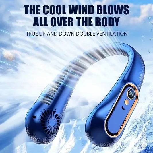 Wearable Neck Fan — 5-Speed Bladeless Hands-Free Cooling Fan