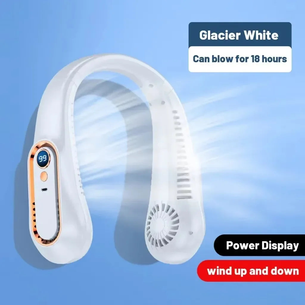 Wearable Neck Fan — 5-Speed Bladeless Hands-Free Cooling Fan