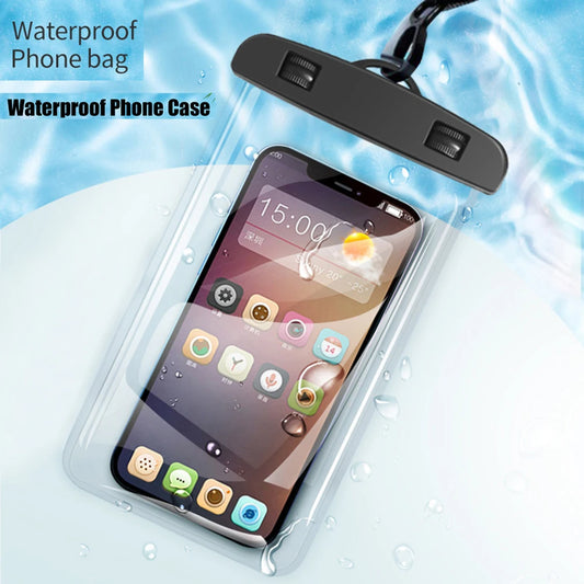 Waterproof Phone Pouch — IPX8 Universal Underwater Case with Lanyard